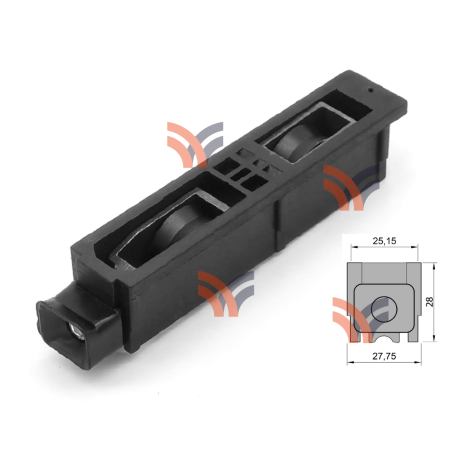 R47 RUEDA JL140 REGULABLE DOBLE A RULEMAN FLAMIA DOMO60/RPT