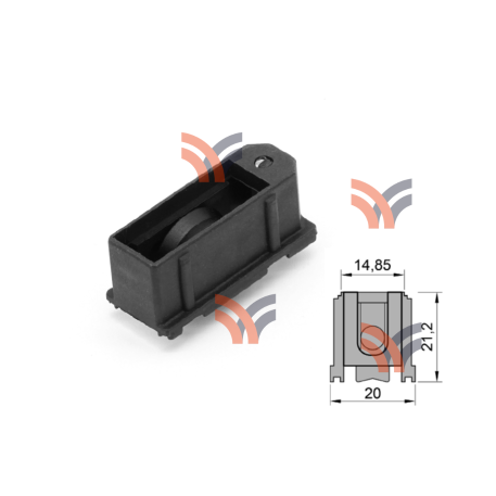 RUEDA NIZA JL20 3 POSICIONES SIMPLE A RULEMAN